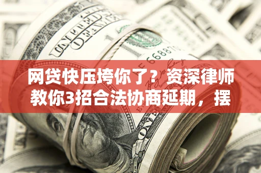 武汉网贷快压垮你了？资深律师教你3招合法协商延期，摆脱暴力催收！