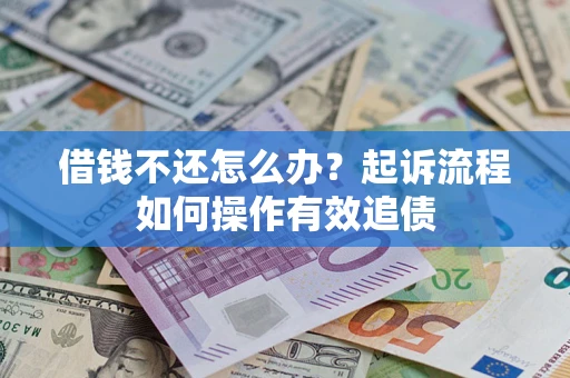 武汉借钱不还怎么办？起诉流程如何操作有效追债