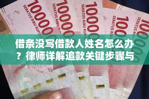 武汉借条没写借款人姓名怎么办？律师详解追款关键步骤与证据链构建