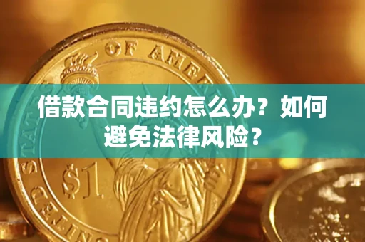 武汉借款合同违约怎么办？如何避免法律风险？