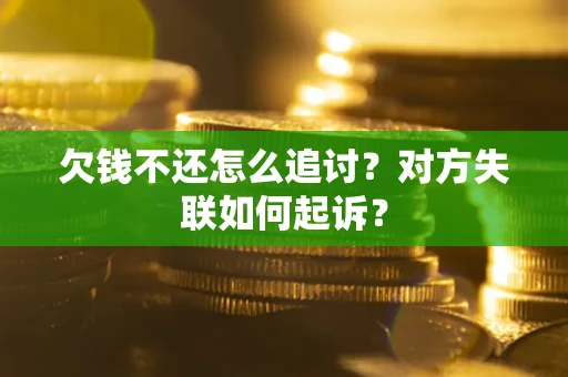 武汉欠钱不还怎么追讨？对方失联如何起诉？