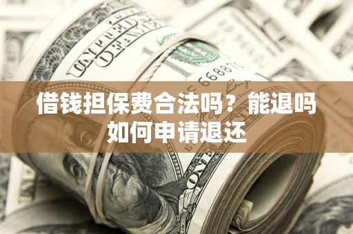 武汉借钱担保费合法吗？能退吗如何申请退还